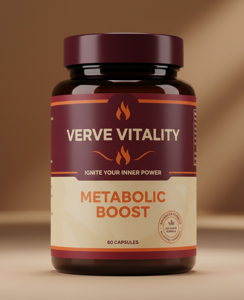 Verv Vitality natural complex bottle on neutral background